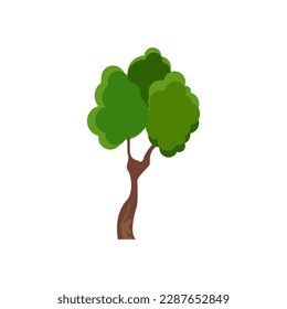 Green trees. Forest tree Icon.