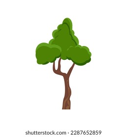 Green trees. Forest tree Icon.