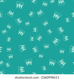Green Trees Symbol einzeln auf grünem Hintergrund. Waldsymbol.  Vektorgrafik