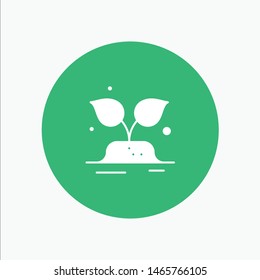 Green, Trees, World, Save. Vector Icon Template background