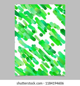 Green trendy diagonal gradient stripe pattern flyer background - vector stationery template illustration
