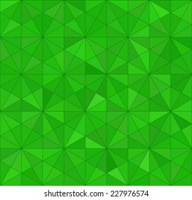 Green Triangle Abstract Background. Vector Pattern of Geometric Shapes