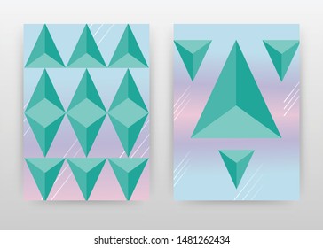 Green triangle arrow texture design for annual report, brochure, flyer, poster. Arrows background vector illustration for flyer, leaflet, poster. Business abstract A4 brochure template.