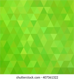 Green triangle background