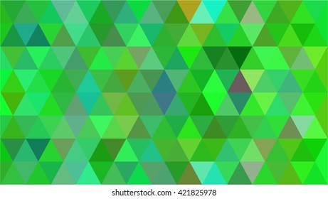 Green triangle business background
