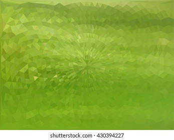 Green triangle circle abstract background