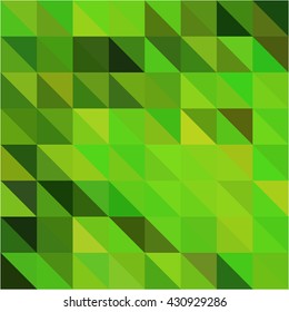 Green triangle grid abstract background
