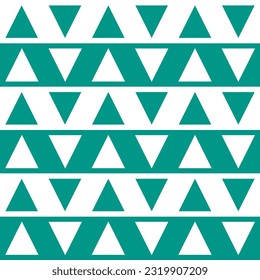 Green triangle. Triangle on stripe line pattern background. triangle pattern background. line background. Seamless pattern. for backdrop, decoration, Gift wrapping