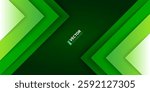 Green triangle paper layers with realistic shadows abstract background. RGB EPS 10 vector illustration