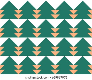 Green triangle pattern
