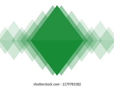 Green triangles background for advertising text (title)