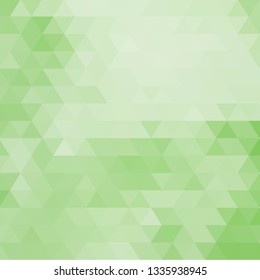 green triangles background. layout for advertising. 