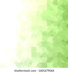 green triangular background for advertising. Abstract template for presentation. polygonal style