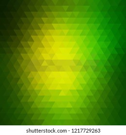 green triangular background. Polygonal style. presentation layout. advertising template. eps 10