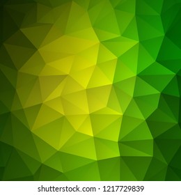 green triangular background. Polygonal style. presentation layout. advertising template
