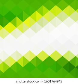 green triangular background. polygonal style. presentation template