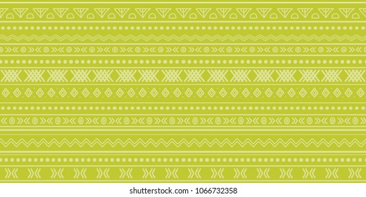 Green tribal ikat seamless repeat pattern design. Great for fabric, wallpaper, invitations, scrapbooking. Surface pattern design.