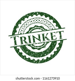 Green Trinket distress grunge seal