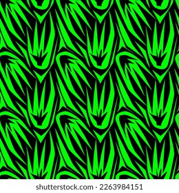 green tropical abstraction vector seamless fashionable pattern for design and decoration