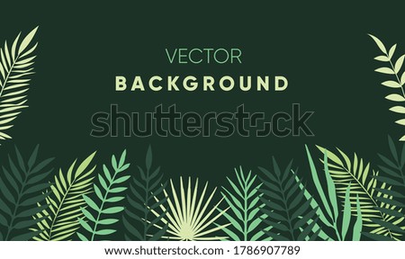 Green Tropical Forest Leaf Background