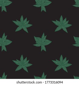 Green Tropical Leaf botanical seamless pattern background suitable for fashion prints, graphics, backgrounds and crafts