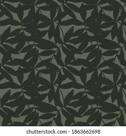 Green Tropical Leaf botanical seamless pattern background suitable for fashion prints, graphics, backgrounds and crafts