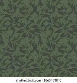 Green Tropical Leaf botanical seamless pattern background suitable for fashion prints, graphics, backgrounds and crafts