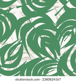 Green Tropical Leaf seamless pattern design for fashion textiles, graphics and crafts