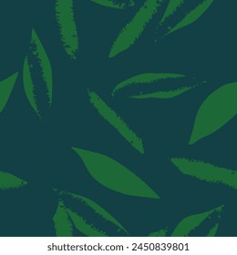 Green Tropical Leaf seamless pattern design for fashion textiles, graphics and crafts