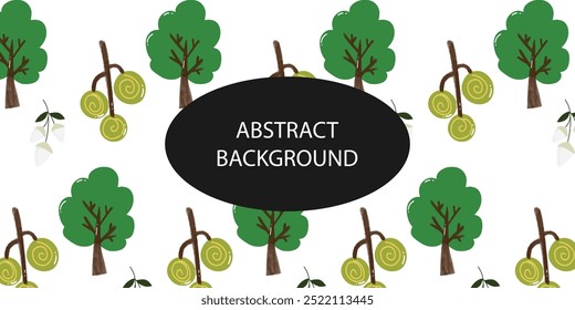 green tropical tree pattern background. patterns with floral for fabric, textiles, clothing, wrapping paper, cover, banner, home decor, abstract backgrounds.