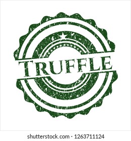 Green Truffle distress grunge style stamp