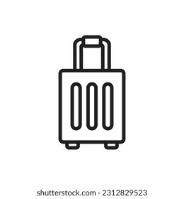 Green Trunk Outline Icon Vektorgrafik