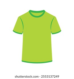 Green T-Shirt Mockup - Professional EPS Vector Design