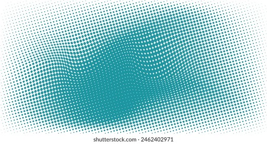 Grün - türkisfarbener Hintergrund geteilt durch Diagonale. Vektorillustration Hintergrund in zwei Farben mit Halbton. Vektorgrafik eps10