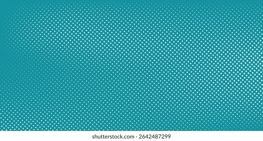 Green - turquoise background divided by diagonal. Vector illustration Background into two colors with halftone