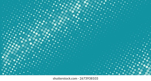 Verde - fondo turquesa dividido por diagonal. Ilustración vectorial Fondo en dos colores con semitono