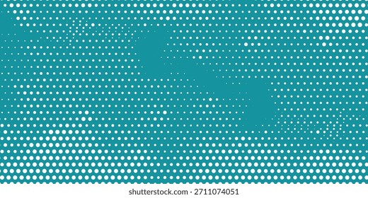 Green - turquoise background divided by diagonal. Vector illustration Background into two colors with halftone.eps 10