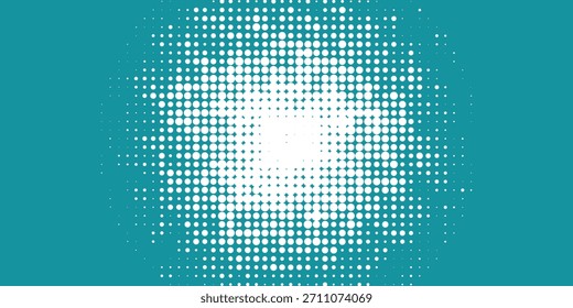 Green - turquoise background divided by diagonal. Vector illustration Background into two colors with halftone.eps 10