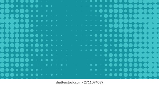 Green - turquoise background divided by diagonal. Vector illustration Background into two colors with halftone.eps 10