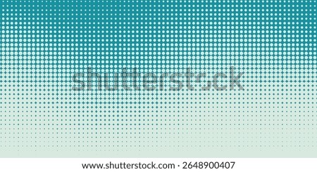 Green - turquoise background divided by diagonal. Vector illustration Background into two colors with halftone