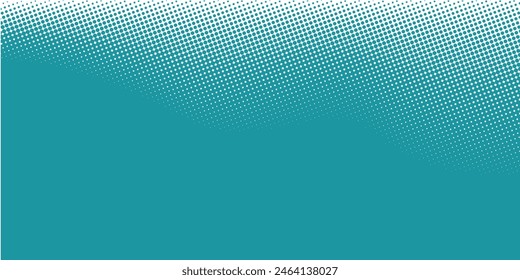 Green - turquoise background divided diagonally. Vector illustration of Background in two colors with halftone.eps10