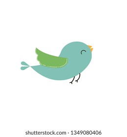 Green, turquoise bird