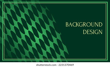 Green turquoise and Blue background vector overlap layer on dark space for background design