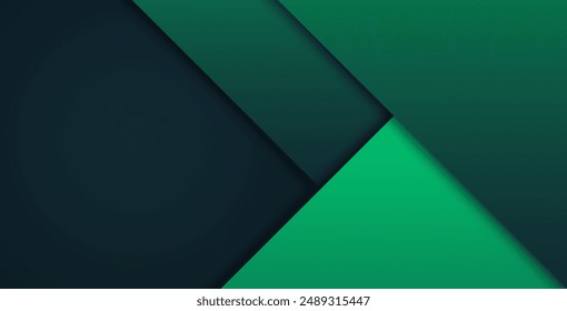 Green turquoise and Blue background vector overlap layer on dark space for background design