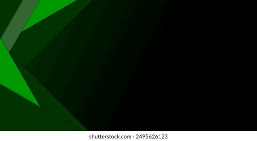 Green turquoise and Blue background vector overlap layer on dark space for background design