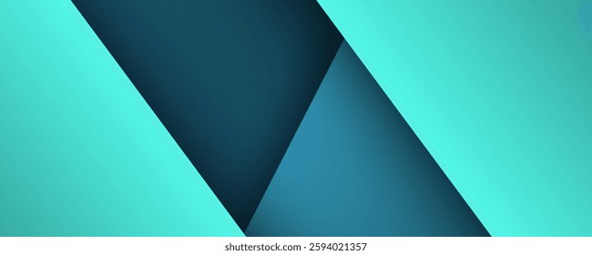 Green turquoise and Blue background vector overlap layer on dark space for background design