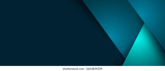 Green turquoise and Blue background vector overlap layer on dark space for background design. eps 10 