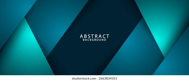 Green turquoise and Blue background vector overlap layer on dark space for background design. eps 10 