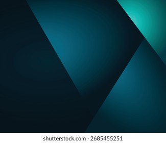 Capa verde de la superposición del Vector del fondo de la turquesa y azul en espacio oscuro para el diseño del fondo

