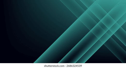 Capa verde de la superposición del Vector del fondo de la turquesa y azul en espacio oscuro para el diseño del fondo